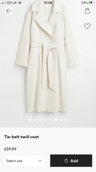 Coat to wear with a dress