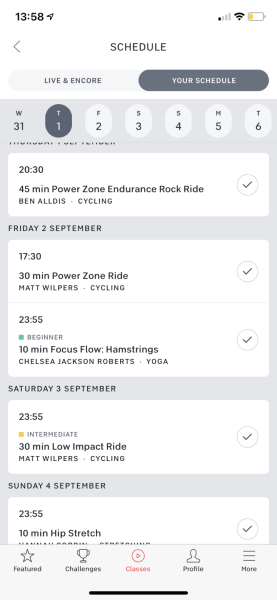 Carry on exercising - the August 2022 edition