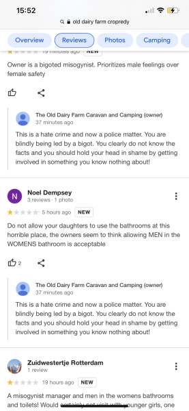 Woman thrown out of female loo because of man!