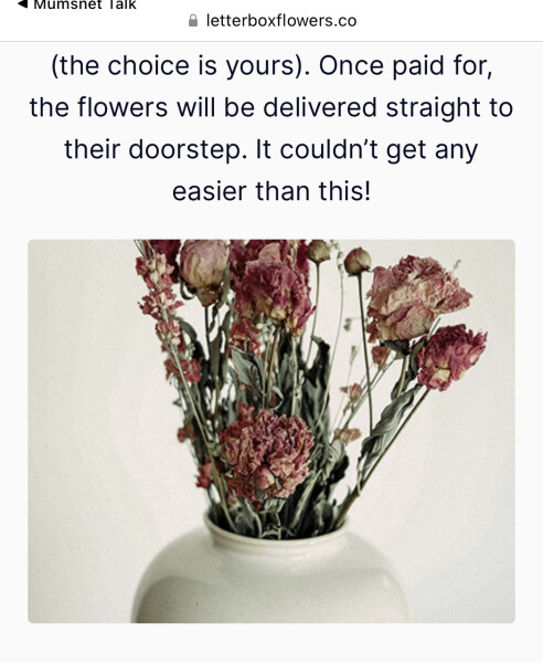 Typical payment options of flower shops