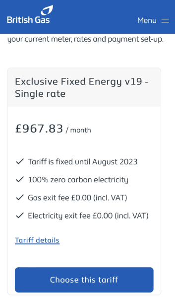 Just had an offer from Octopus