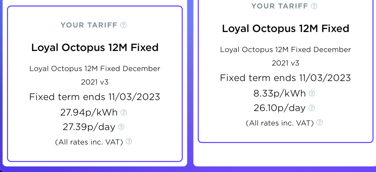 Just had an offer from Octopus