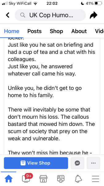 To think the police aren't fit for purpose