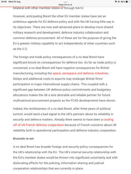 To ask for the tangible benefits to you from Brexit, whichever way you voted