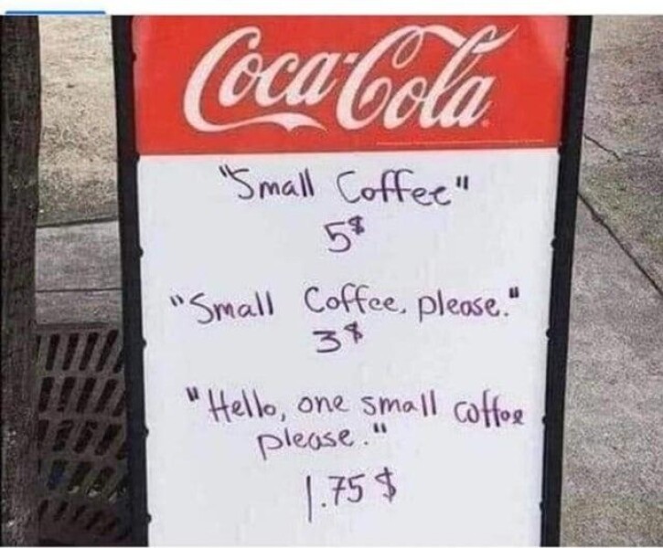 How do you order a coffee?