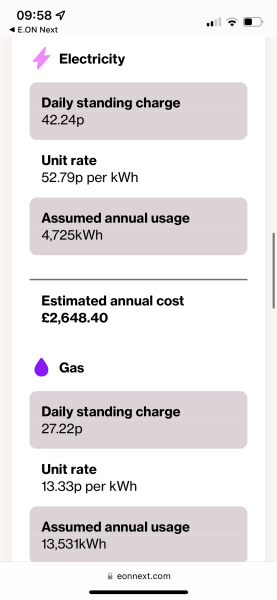 i have just fixed my energy tariff