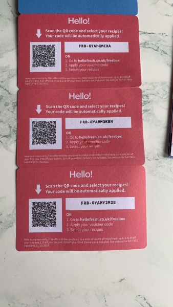 3 free Hello Fresh codes