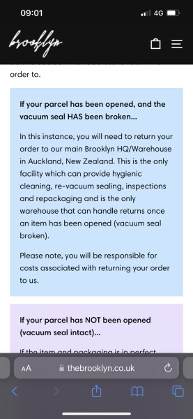 Brooklyn pet bed store refusing refund