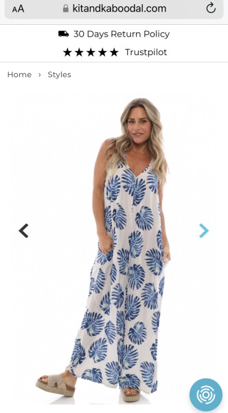 Dress with trouser legs