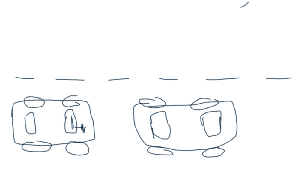 I was just driving behind a car that...