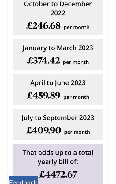 Scottish power want me to fix @ £396.85 per month YET