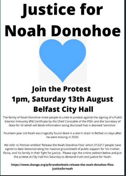 TW. Noah. The PSNI and their failure to investigate his death?