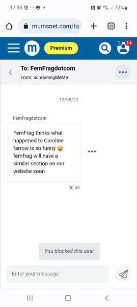 Twitter doxing account has led to Caroline Farrow leaving her home.