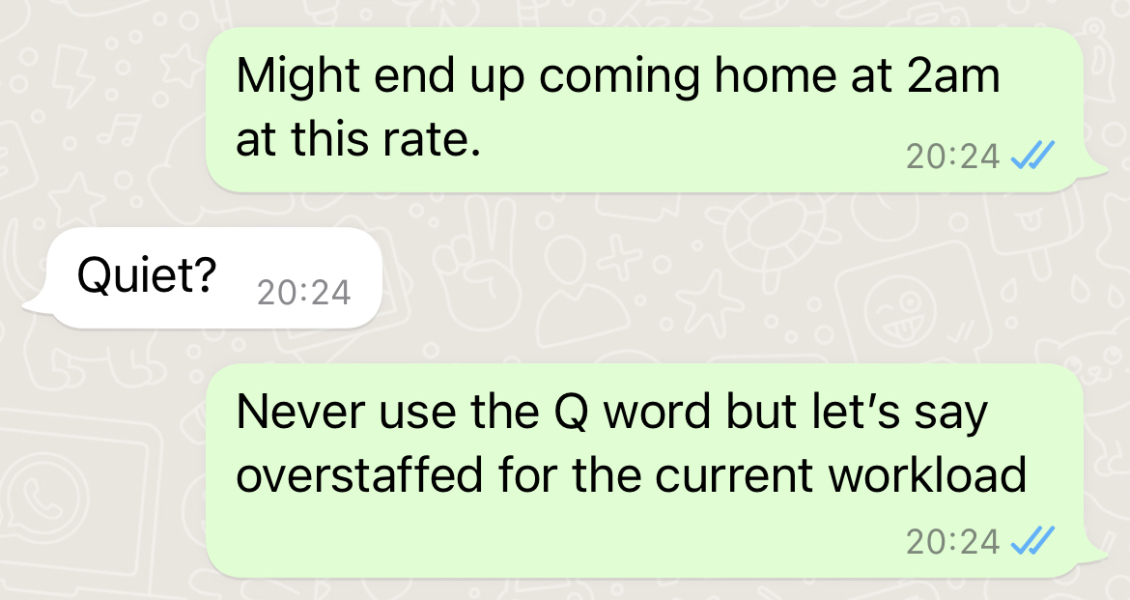 AIBU to think I don’t singularly have the power to fuck up the ward?