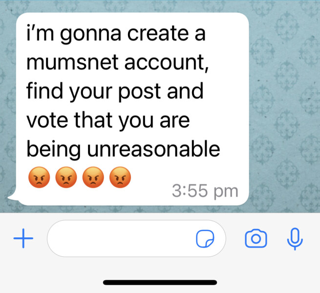 To expect DD15 to feed herself?