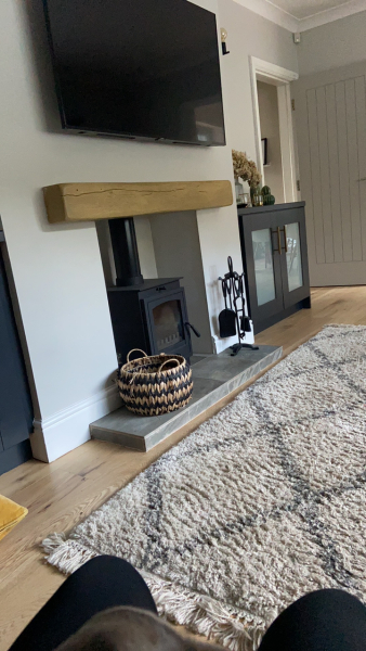 Removing gas fireplace and replacing with log burner