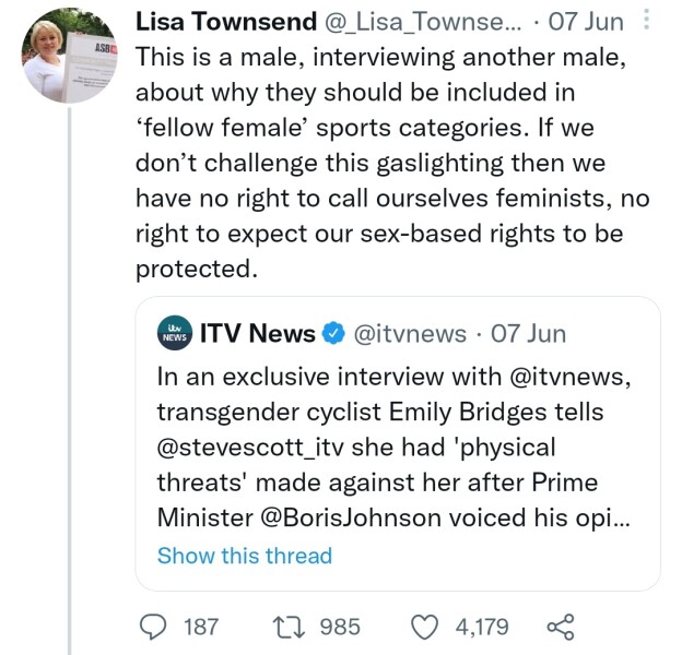 Complaint to OPCC about Lisa Townsend (not upheld)