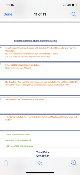 PV solar array set up