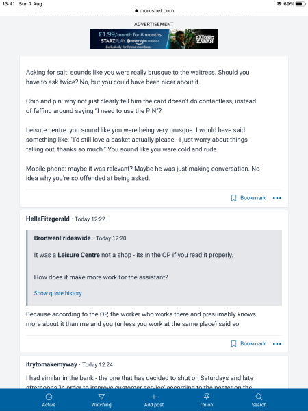 Banner advert top of page out of date?