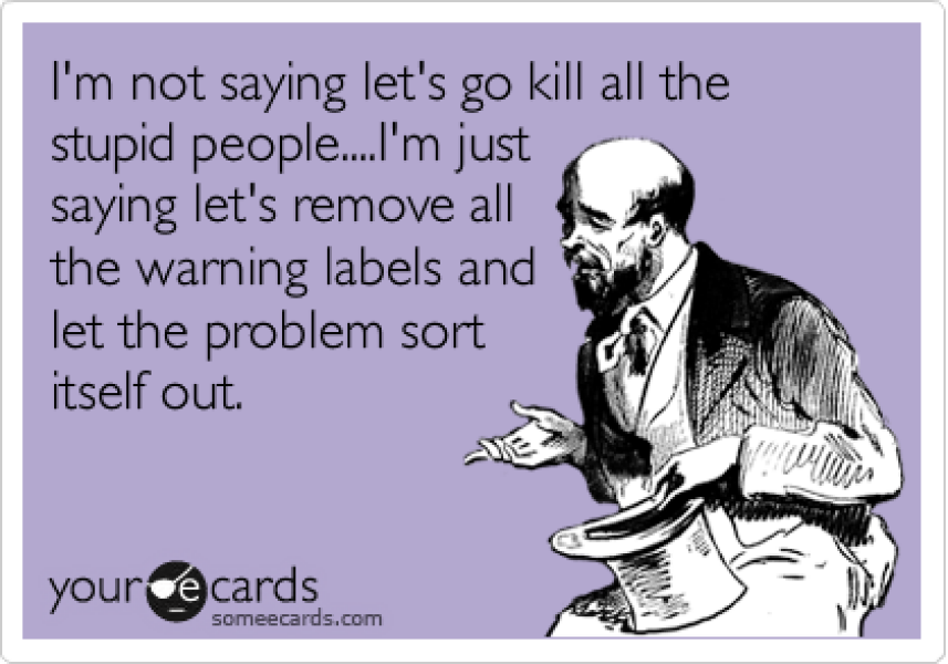 To be really fucking annoyed with MY BIL? 
