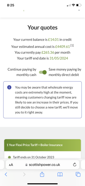 Just had an offer from Octopus