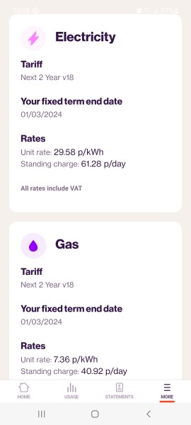 To ask how much your current power costs are?