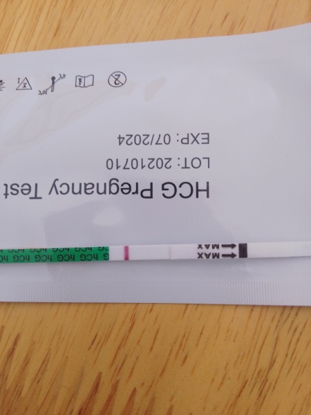 Very faint positive or neg 