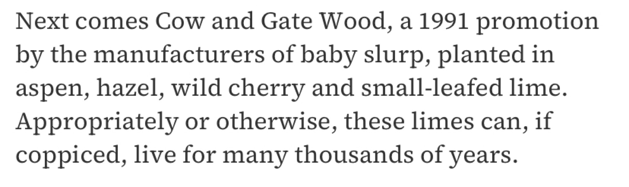 Am I imagining this memory - ‘cow and gate’ forest?