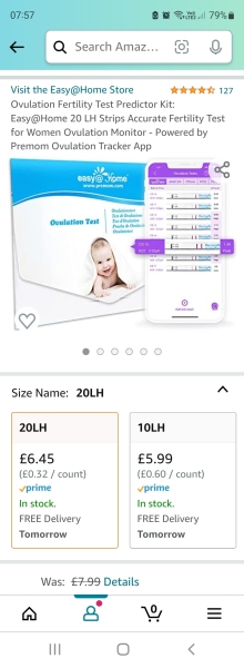 Easy at home ovulation strips