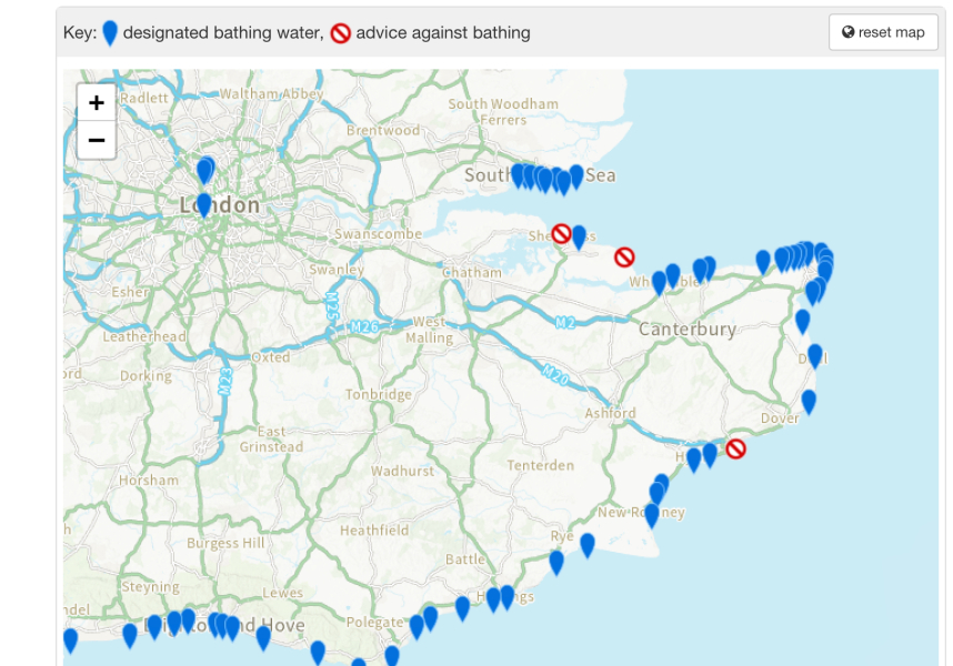 Help me find a southern seaside town for day trip this weekend!