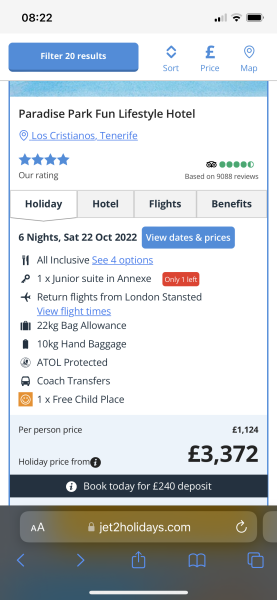 October half term holiday- £5k?! Am I too tight?
