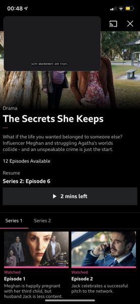THE SECRETS SHE KEEPS S2 -  SAT BBC 1 9.15pm - tv pace. NO SPOLIERS 
