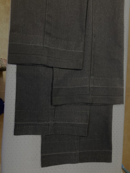 Getting rid of the mark after letting trousers down