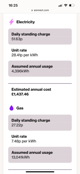 To have buried my head re energy costs?