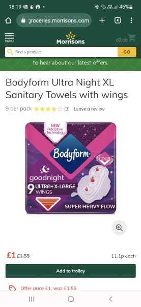 Sanitary towels