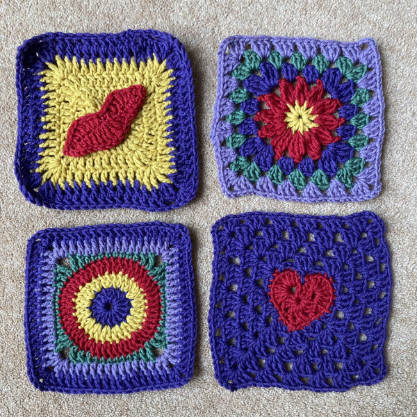 Woolly Hugs. A Blanket for lovely JungleZgok whose wonderful teenage son has died. 