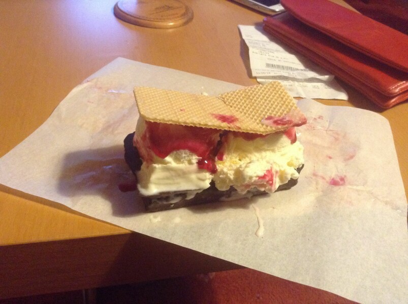 Is it weird to ask for ice cream cones to be put in a paper bag?