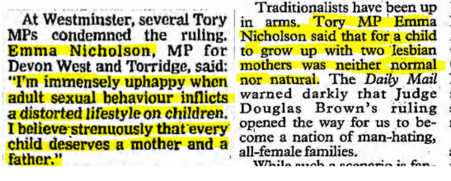 Complaints against Baroness Nicholson being organised