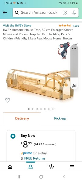 There's a fucking mouse in my bathroom