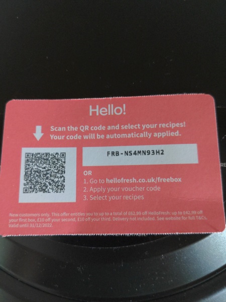Hello Fresh £47 off!
