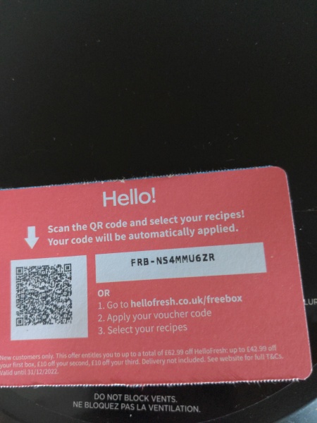 Hello Fresh £47 off!