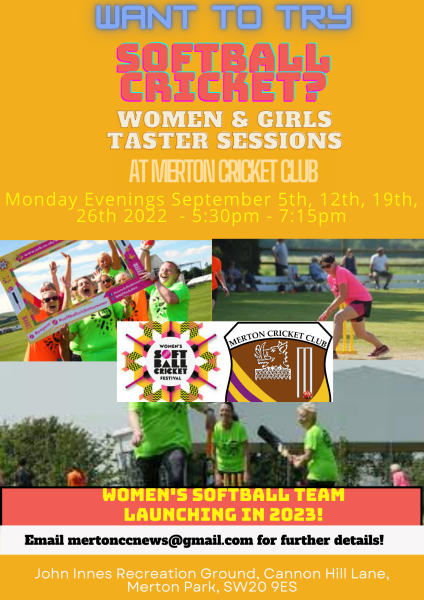 Women & Girls Softball Cricket Taster Sessions