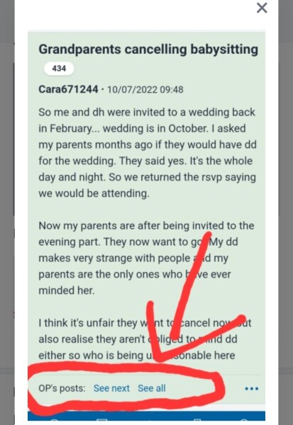 Grandparents cancelling babysitting