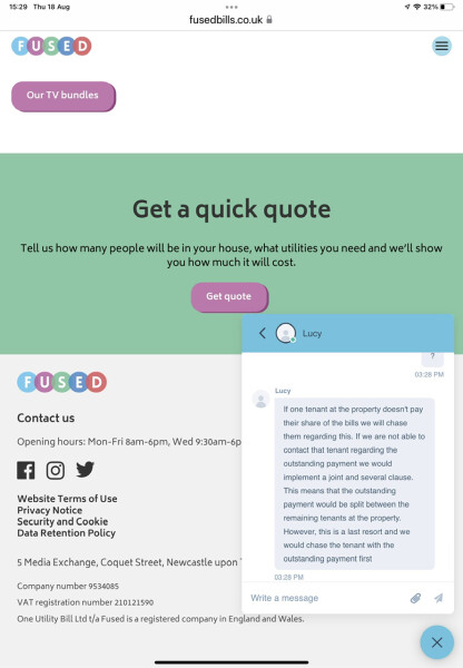 Student House - Utility Bills