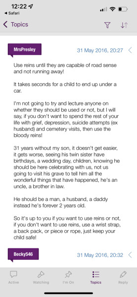 Woman just had a go at me for my child