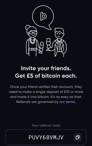 Bottle Pay free £5 bit coin