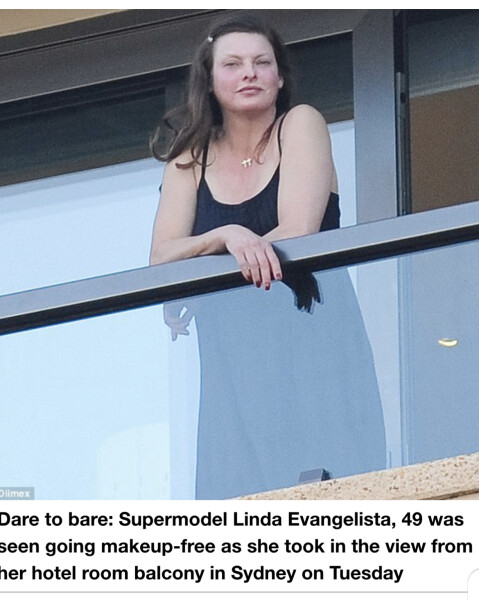 To find Linda Evangelistas vogue shoot a bit bonkers
