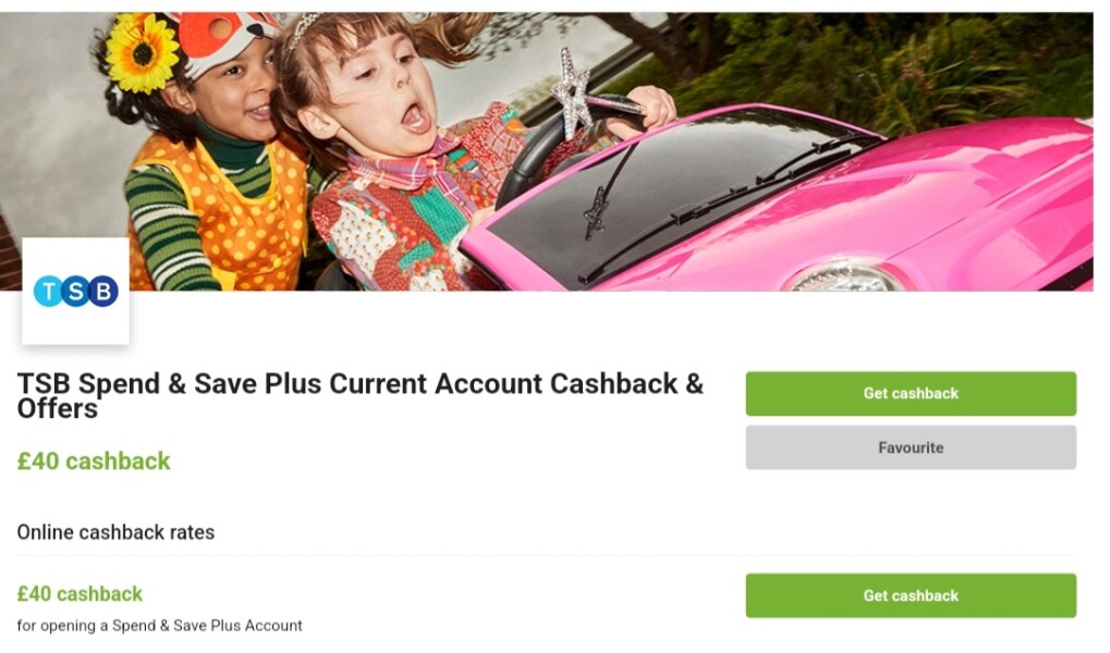 Get £45 free for opening a tsb spend and save account 
