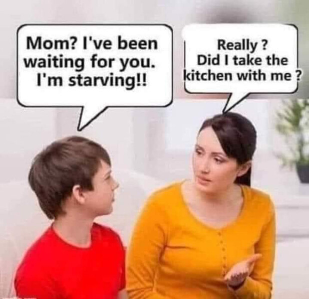 To expect DD15 to feed herself?