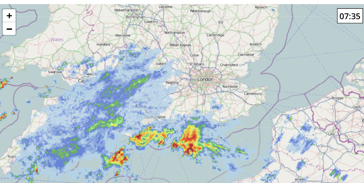 Thunderstorm warnings.